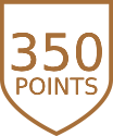 350 points
