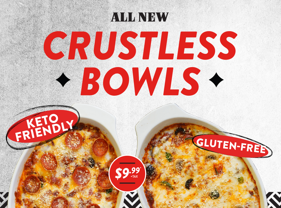 Crustless Bowls Round Table Pizza