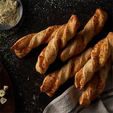 Garlic parm twists